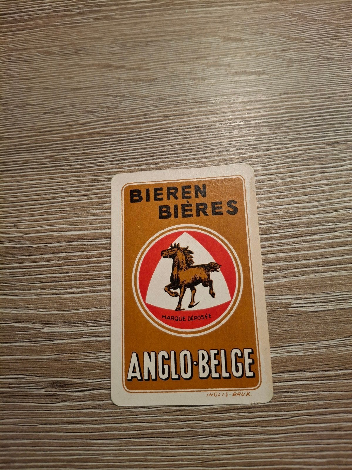 Vooroorlogse speelkaart anglo belge, Verzamelen, Speelkaarten, Jokers en Kwartetten, Ophalen of Verzenden