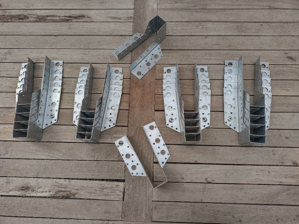 Balkdragers voor verticaal geplaatste plank van 3,5cm dikte, Doe-het-zelf en Bouw, Ophalen of Verzenden, Nieuw, Overige materialen