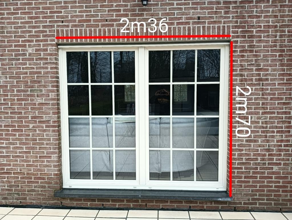 Porte coulissante, Comme neuf, Enlèvement, Vitre comprise, 225 cm ou plus