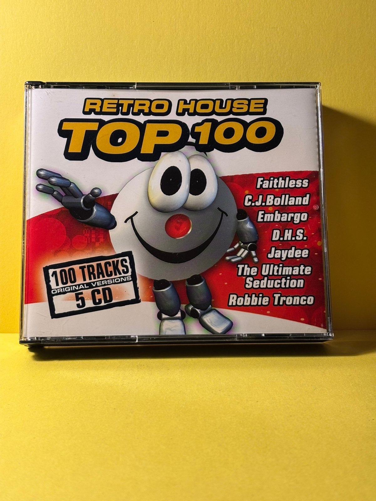 5cd box retro house top 100, CD & DVD, CD | Dance & House, Envoi, Comme neuf, House