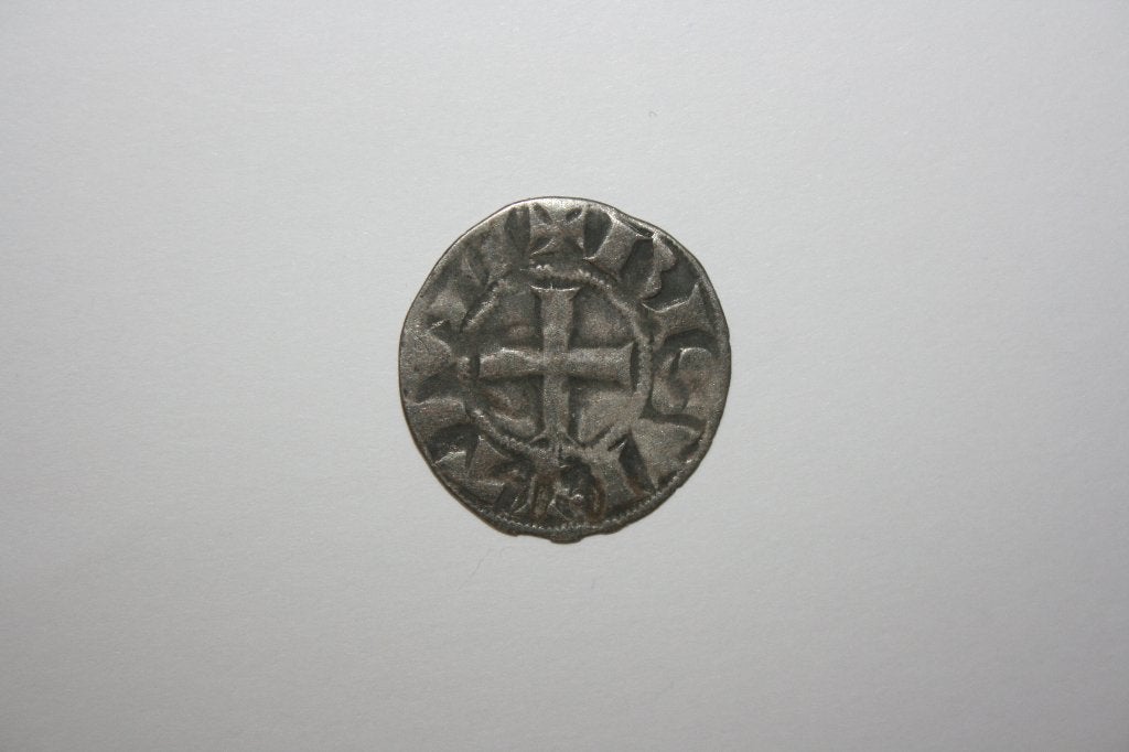 Middeleeuwse zilveren munt – Denier Franche-Comté - 1200 AD, Verzenden, Frankrijk, Losse munt, Zilver