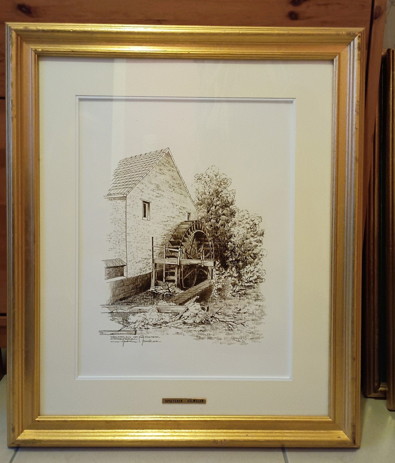 Unieke collectie van 10 ingelijste werken door André Menten, Antiek en Kunst, Ophalen of Verzenden, Ingelijst