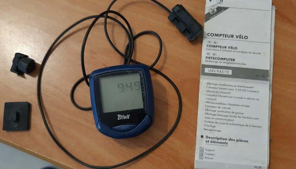 Crevit fietscomputer, Ophalen of Verzenden, Draadloos, Gebruikt