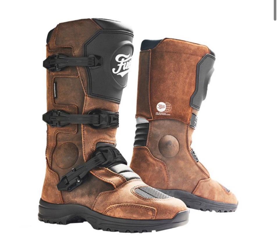Fuel Rally Raid boots Brown maat 43, Motoren, Ophalen, Nieuw met kaartje, Laarzen