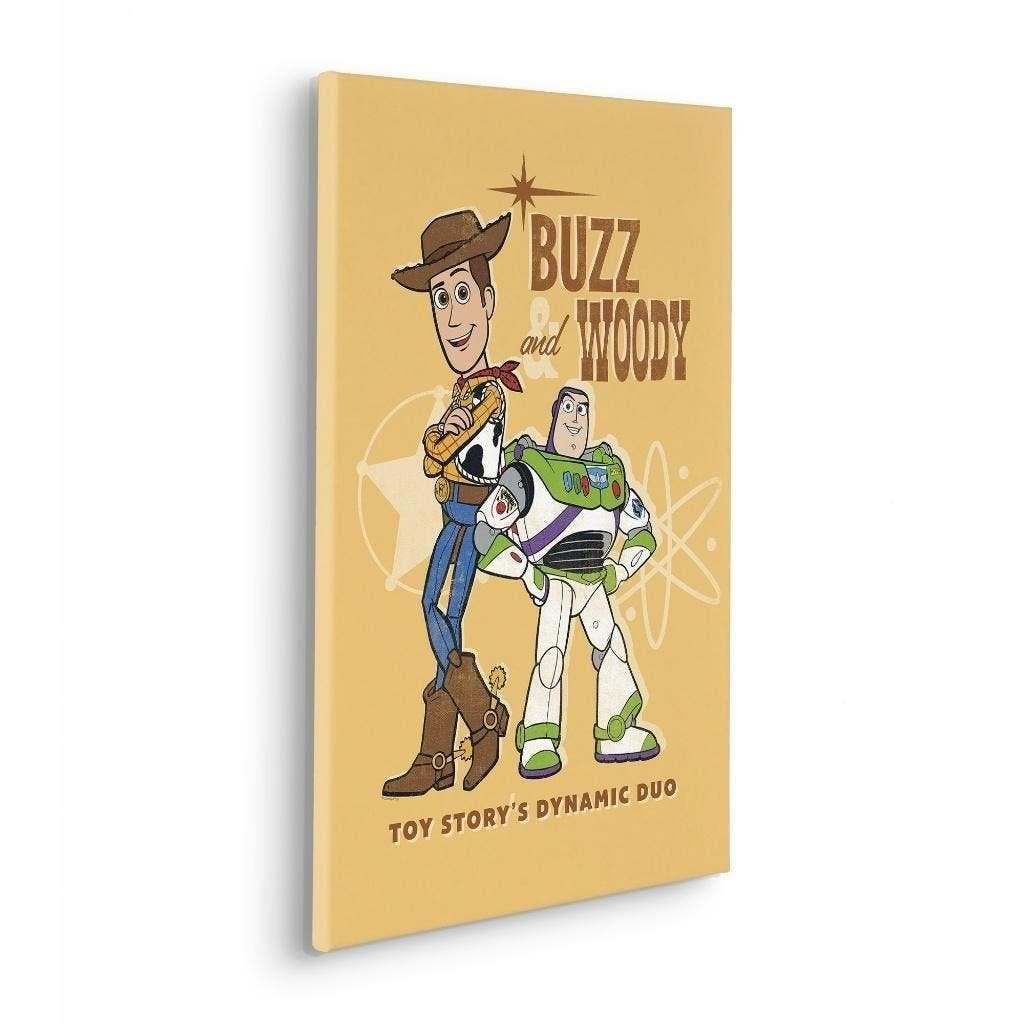 Toy Story Canvas - 40x60 cm - Woody en Buzz Lightyear, Kinderen en Baby's, Verzenden, Nieuw, Wanddecoratie