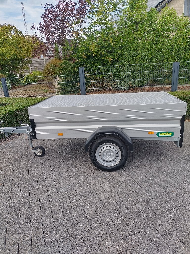 Aluminium bagage aanhangwagen ongeremd, Ophalen, Zo goed als nieuw