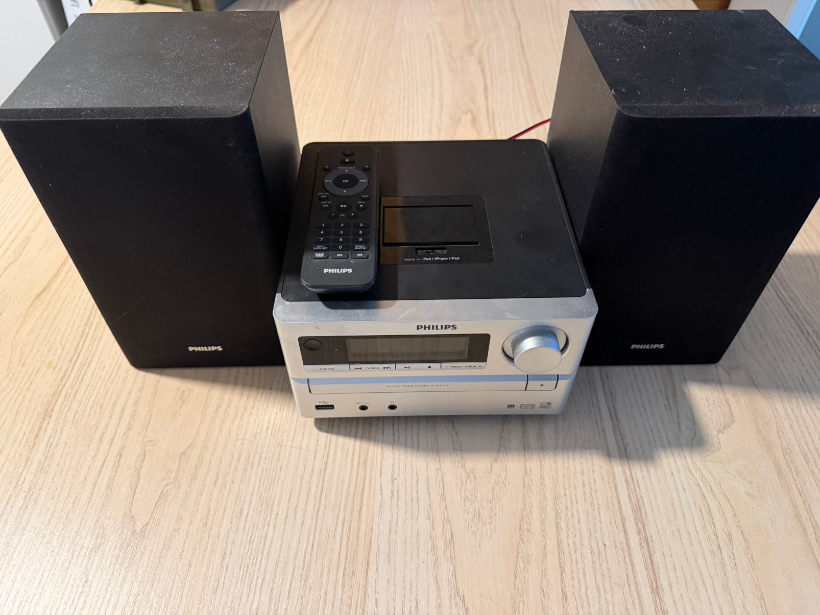 Philips DCM2020/12 muzieksysteem – complete en werkende set, Audio, Tv en Foto, Stereoketens, Ophalen, Philips, Gebruikt, MP3-aansluiting
