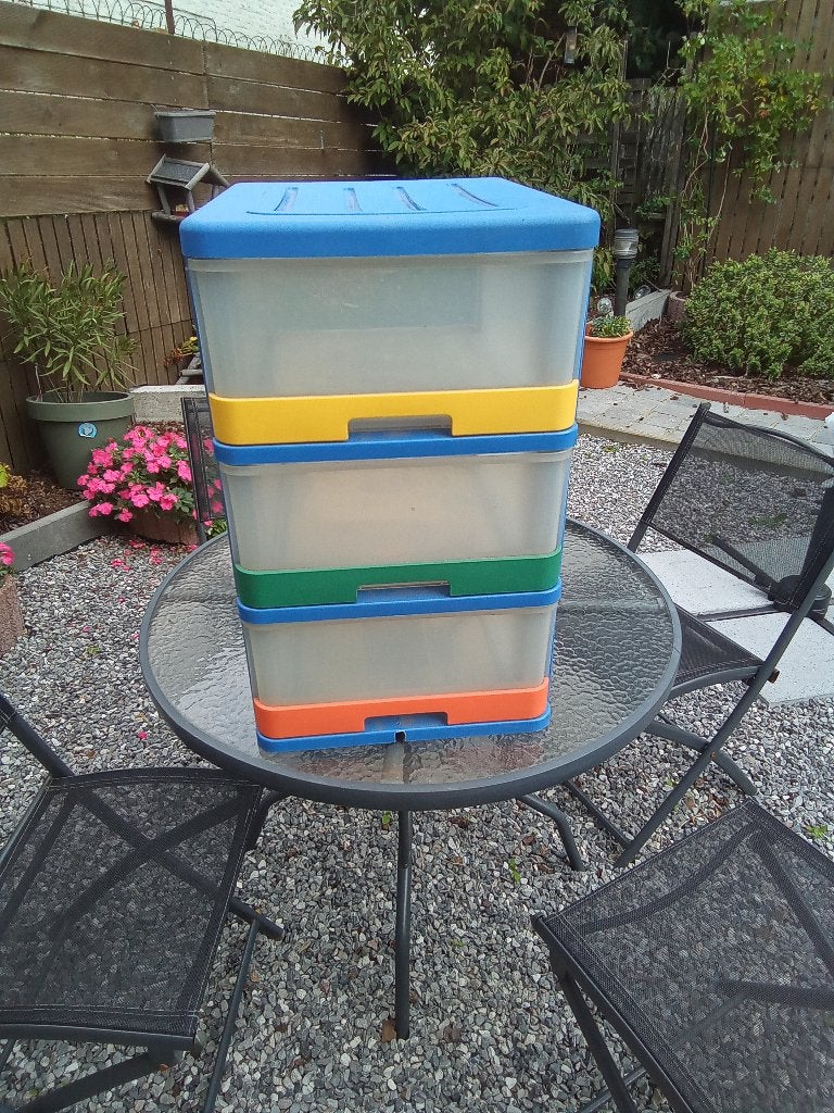 Commode tiroirs en plastique, Maison & Meubles, Enlèvement, Comme neuf