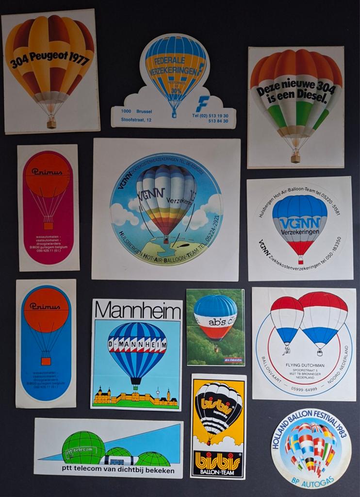 Stickers luchtballon, Verzamelen, Ophalen of Verzenden, Zo goed als nieuw, Overige typen