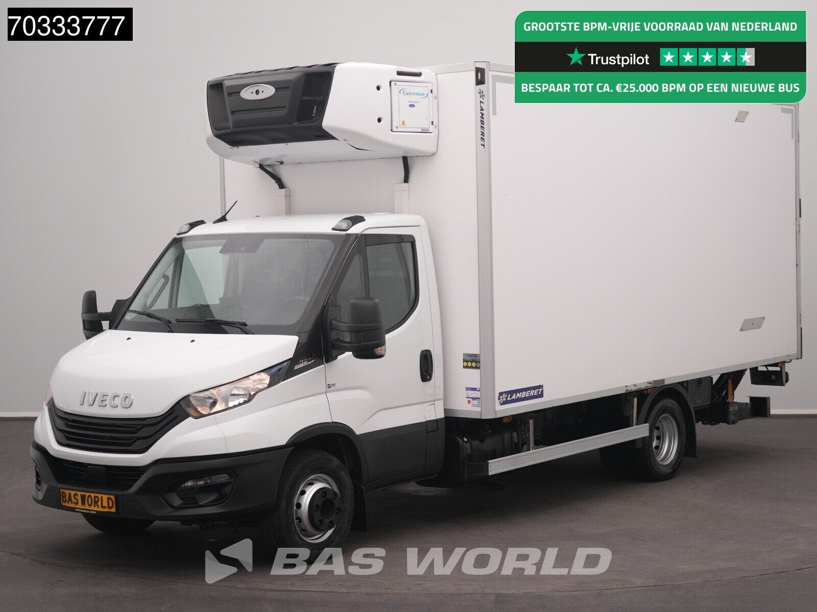 Iveco Daily 72C21 3.0L Automaat Lamberet Laadklep Koelwagen, Stof, Gebruikt, Euro 6, 4 cilinders