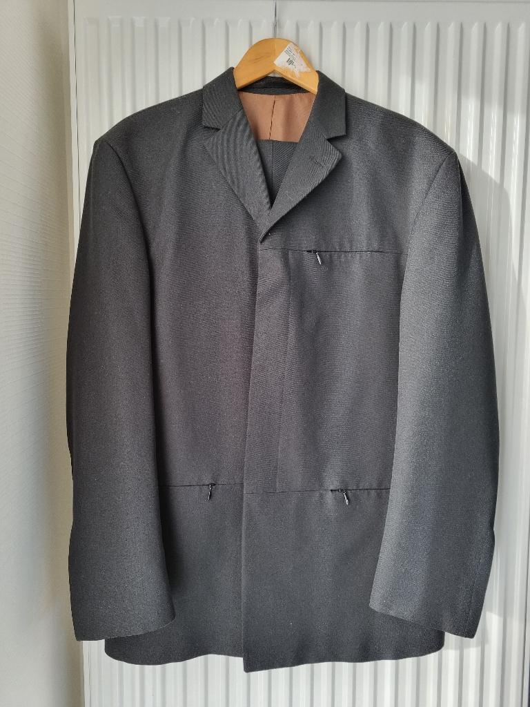 Costume noir pour homme - taille 50, Enlèvement ou Envoi, Angelo Litrico, Porté, Taille 48/50 (M)