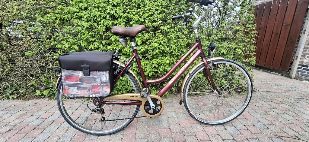Damesfiets Granville Montreal kleur bordeau-goud, Ophalen