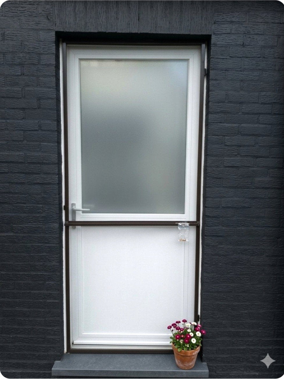 Aluminium Vliegendeur/ hordeur. Zeer Goede staat!!, Doe-het-zelf en Bouw, Ophalen, Metaal, Hordeur