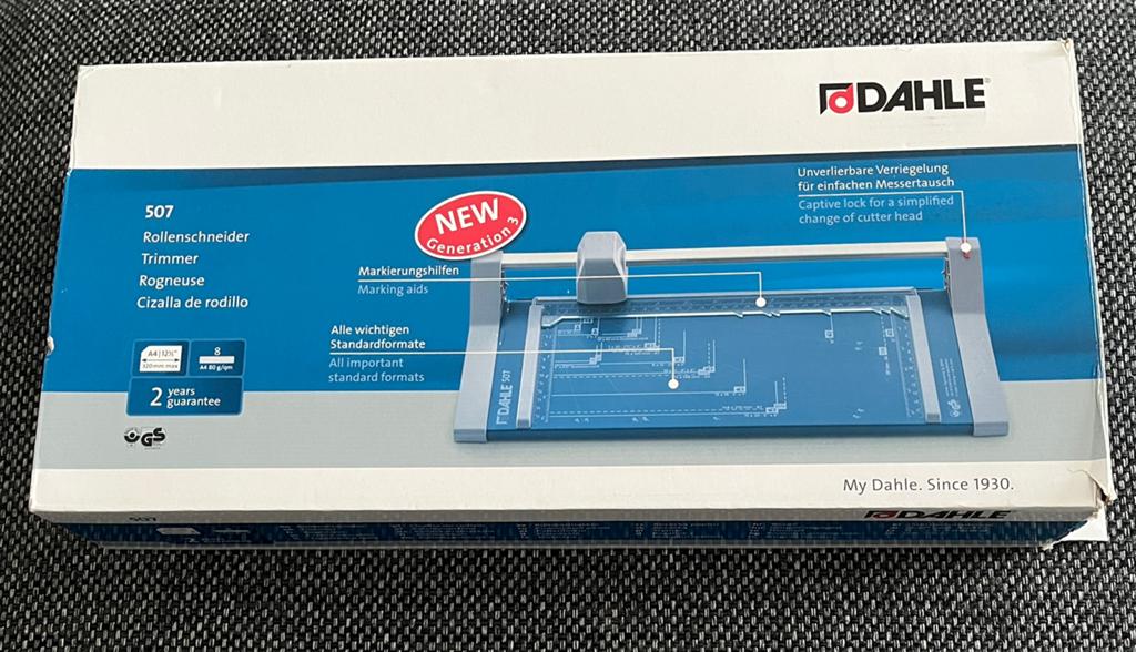 Papiertrimmer Dahle 507, Hobby en Vrije tijd, Kaarten | Zelf maken, Ophalen, Zo goed als nieuw