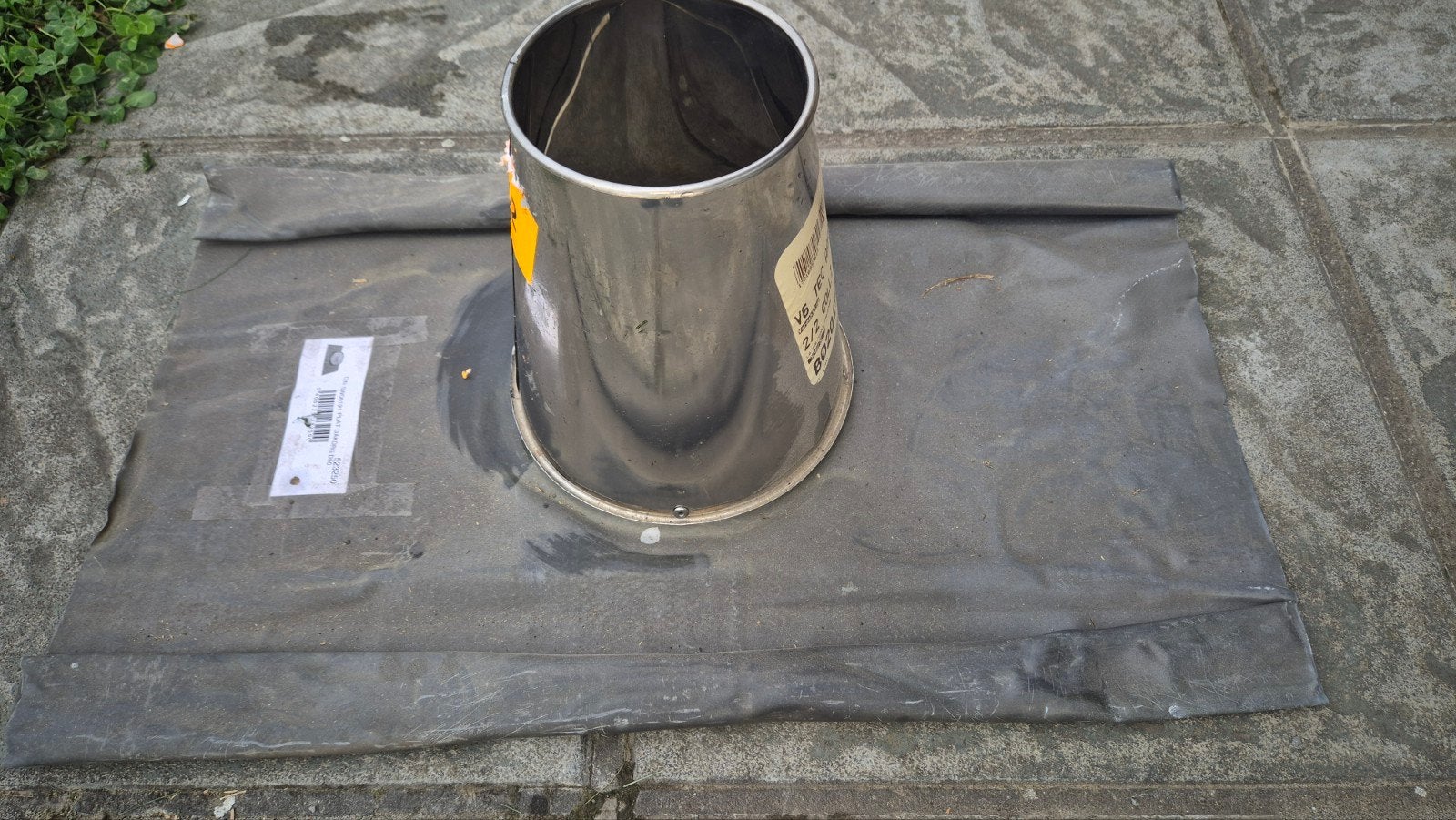 dakdoorvoer loodslab met inox doorvoer conisch 80, Ophalen
