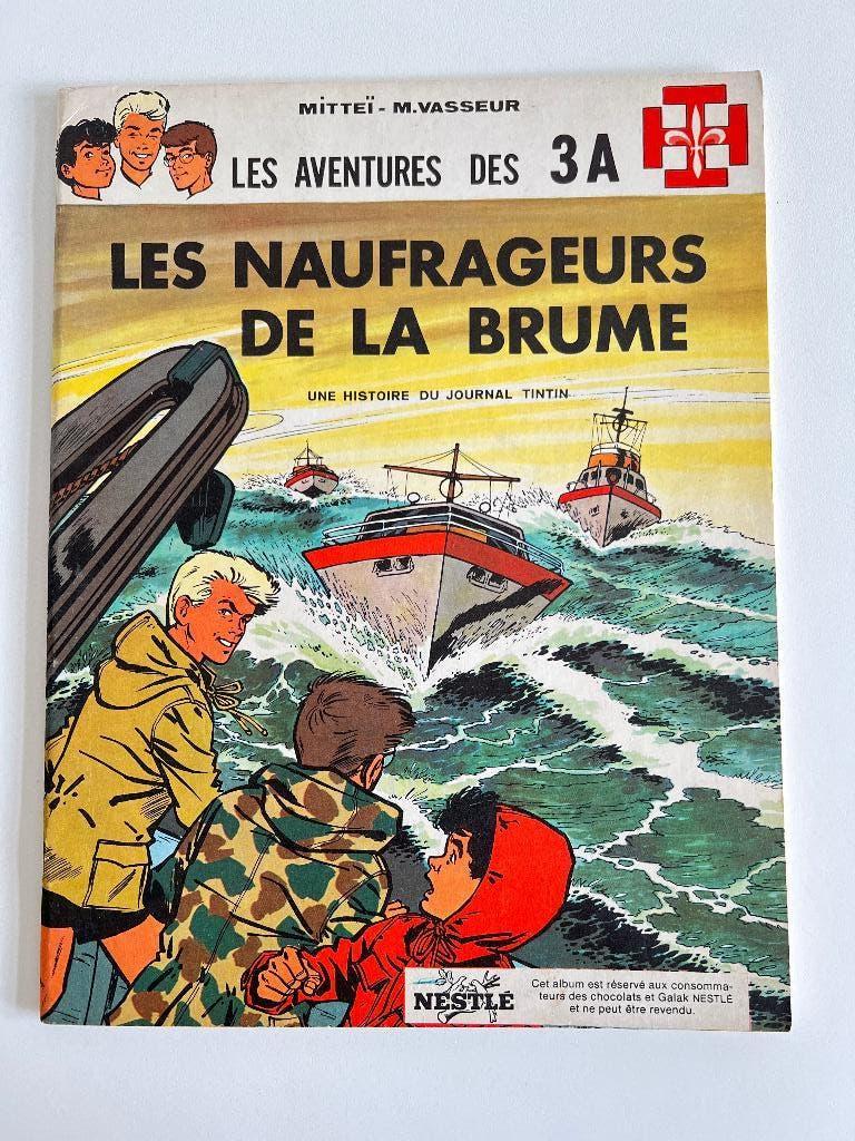 BD Les aventures des 3A Les naufrageurs de la brume, Mitteï, Enlèvement ou Envoi, Une BD, Utilisé