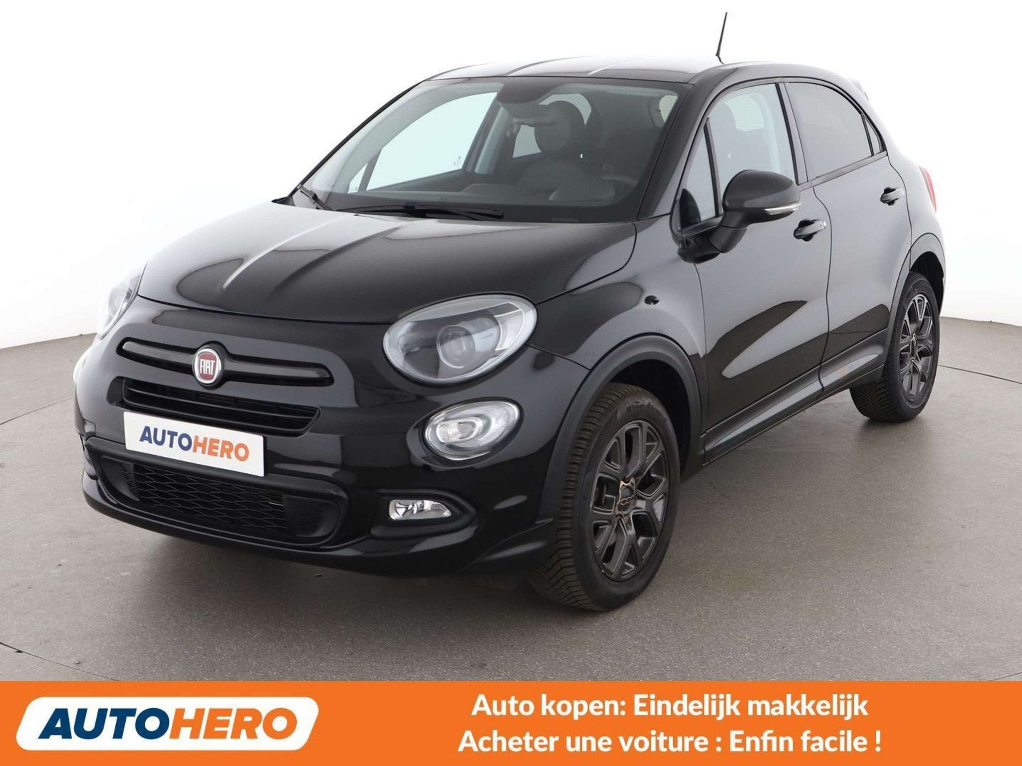 Fiat 500X 1.6 E-torQ S-Design Urban Look (bj 2018), Auto's, Voorwielaandrijving, Zwart, 1350 kg, Zwart