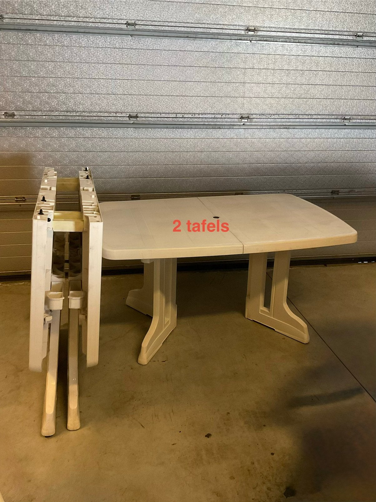 Tuintafel, Ophalen, Gebruikt, Rechthoekig, Kunststof