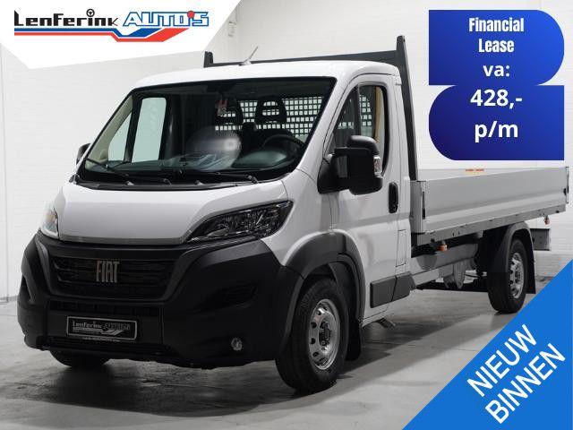 Fiat Ducato 2.2 MJet 140 pk L4 Pick Up / Open Laadbak Airco,, Auto's, Wit, Bedrijf, 265 g/km, Cruise Control
