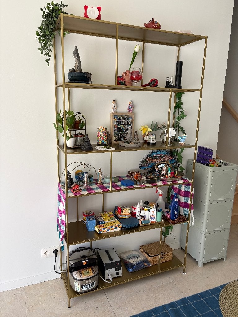 Boîtier en métal (doré), Maison & Meubles, 25 à 50 cm, 100 à 150 cm, Enlèvement, Utilisé