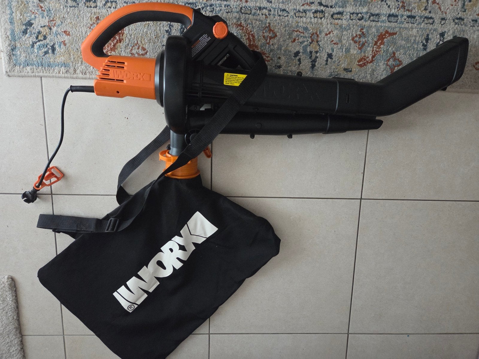 Aspirateur 3 en 1 WORX WG505E, souffleur de feuilles, déchiq, Enlèvement, Comme neuf, Électrique, Worx