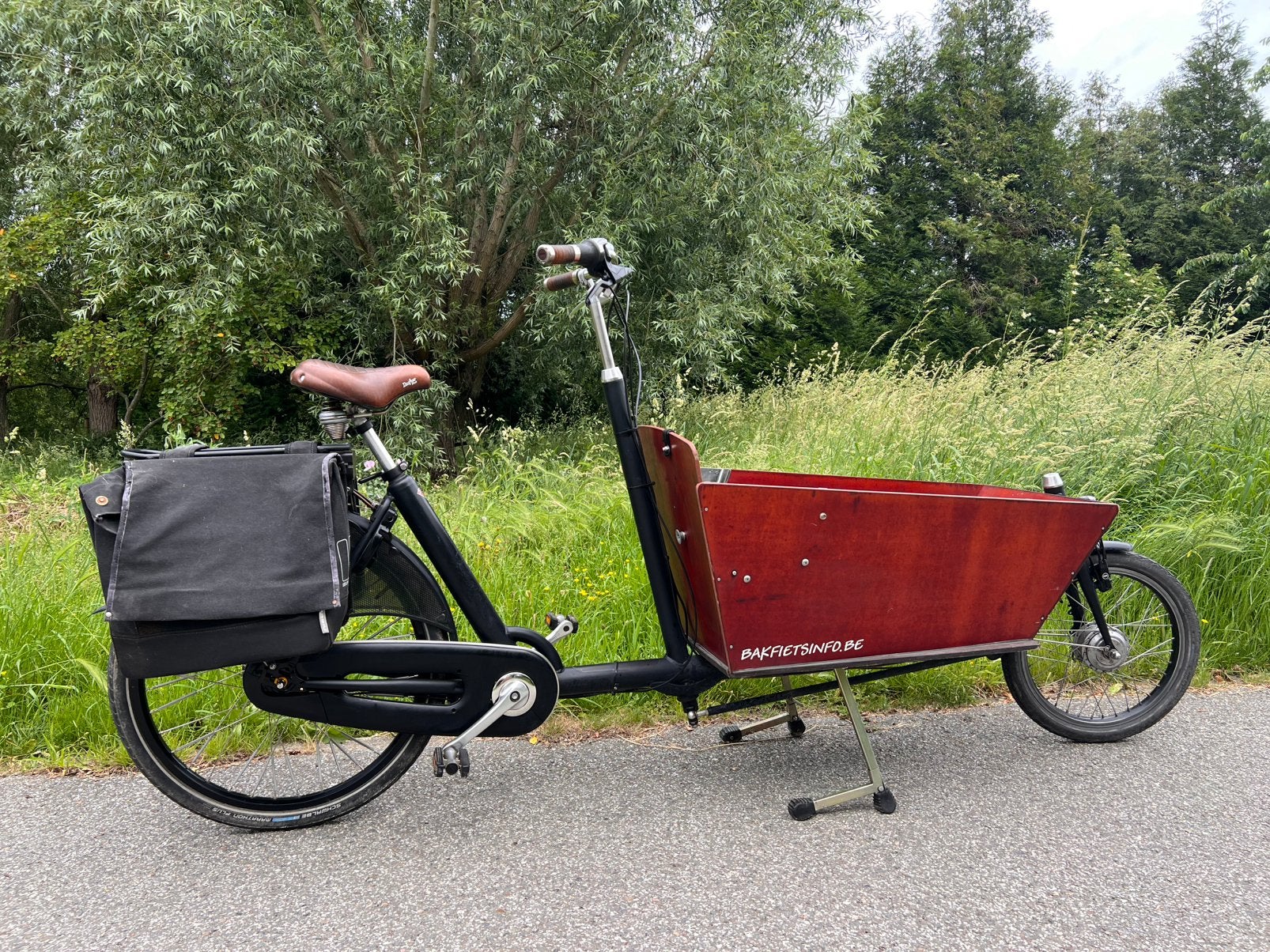 Elektrische bakfiets Cargobike Premium mat zwart, Fietsen en Brommers, Ophalen, Gebruikt