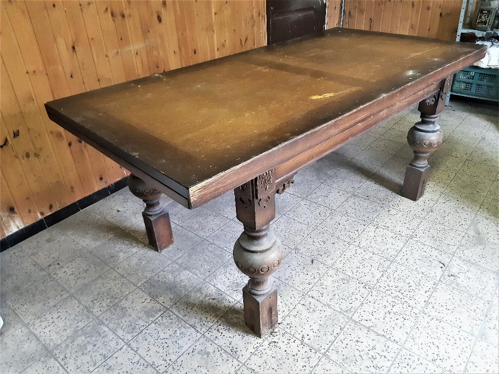 vintage retro , tafel uitschuifbaar ,180x90x80 cm + 44 cm., Enlèvement