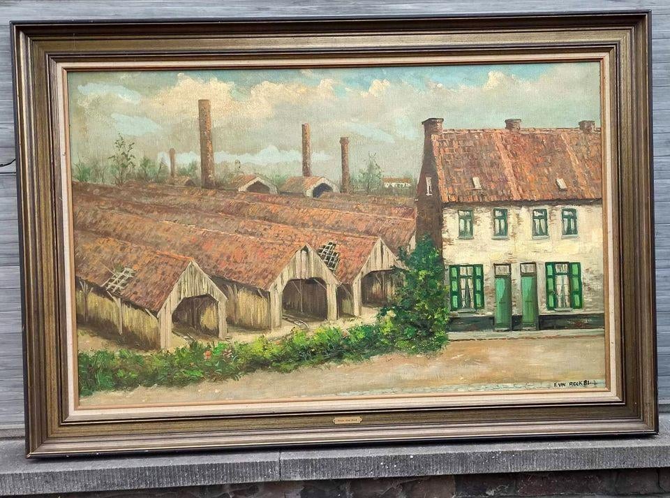 Huile sur toile signe Frans van reck, Enlèvement