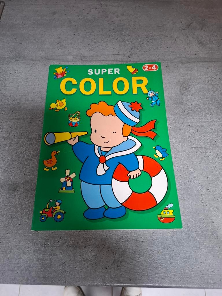 Kleurboek met grote kleurplaten, Ophalen