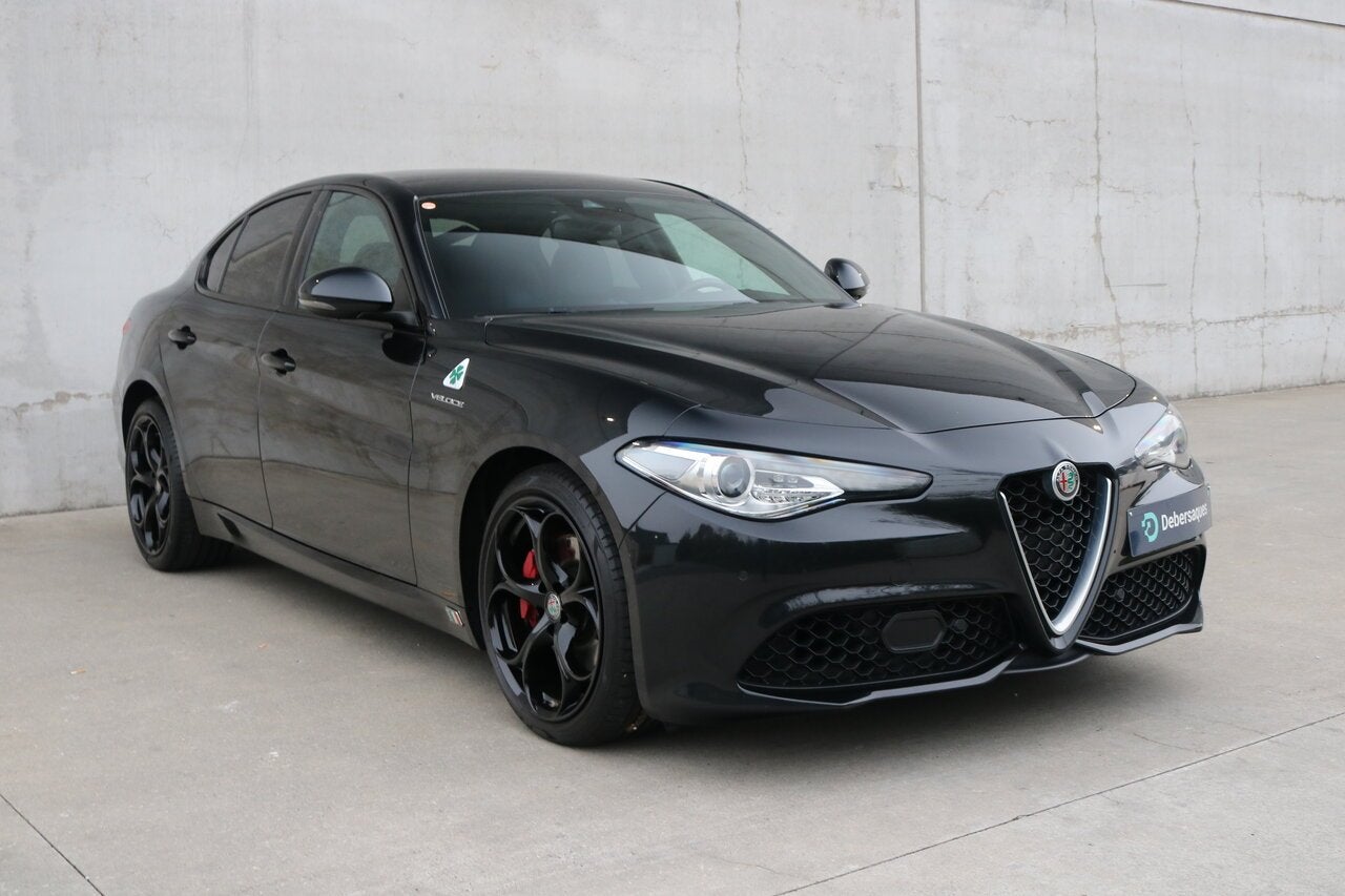 Alfa Romeo Giulia 2.0 BENZINE | VELOCE | 280PK | Q4 | AUTOM, Auto's, 1995 cc, 4 cilinders, 0 kg, Zwart