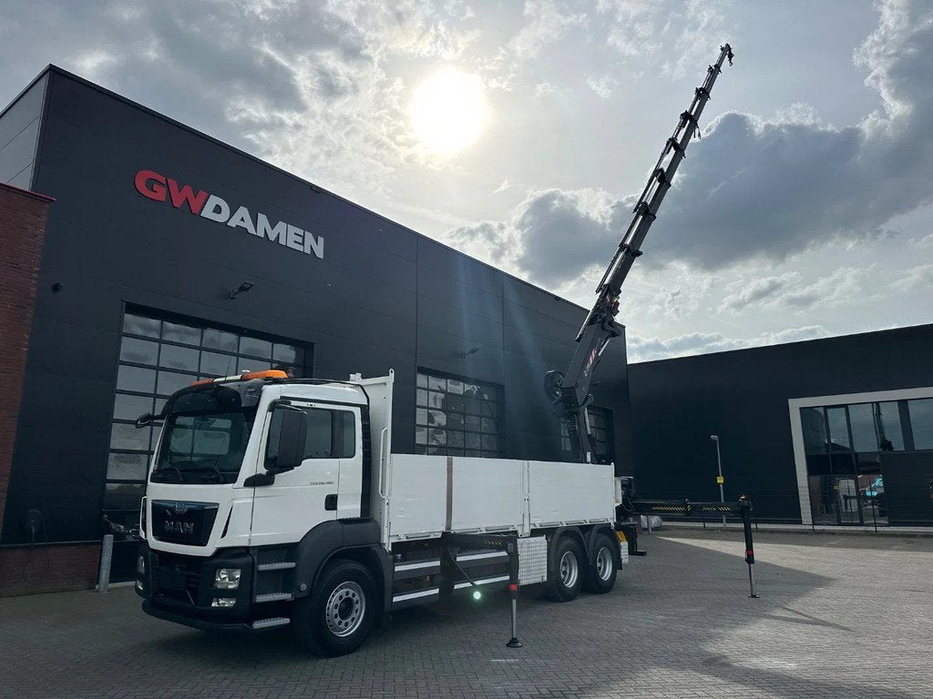 MAN TGS 26.480 6x4 HIAB 377-8 , winch Euro 6 (bj 2015), Auto's, Vrachtwagens, Achterwielaandrijving, Xenon verlichting, Euro 6