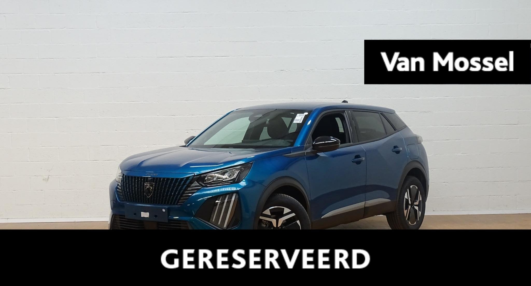 Peugeot 2008 1.2 HYBRID 145 e-DSC6 Allure, Stof, Gebruikt, 110 g/km, Blauw