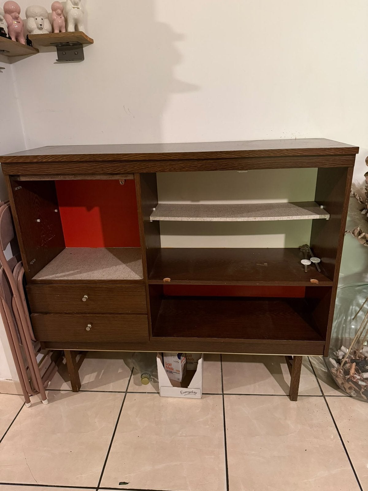 Vintage barkast met wat opknapwerk, Huis en Inrichting, Ophalen, Gebruikt, Vintage