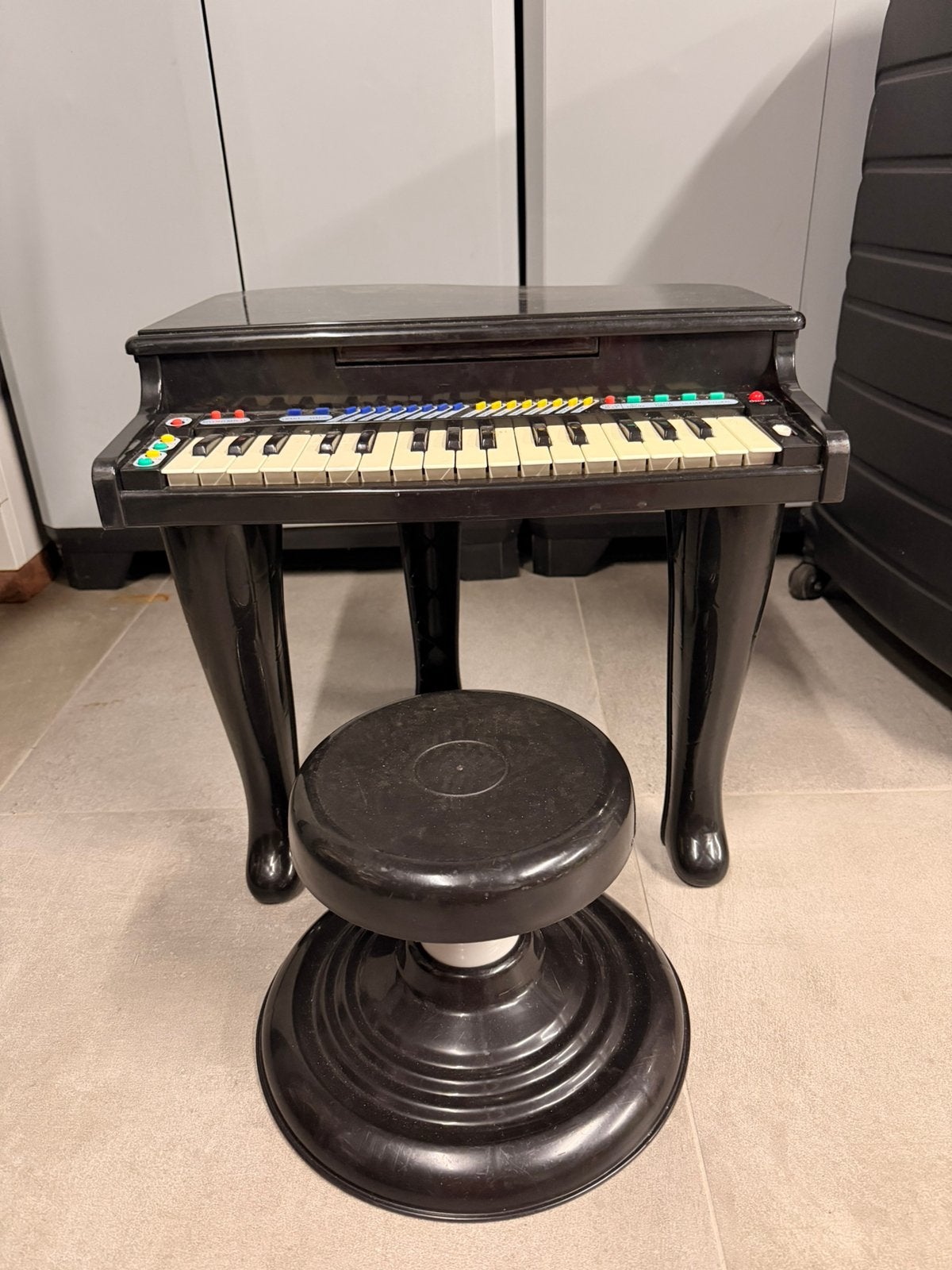 Kinder speelgoedpiano, Muziek en Instrumenten, Piano's, Ophalen, Gebruikt, Zwart, Piano