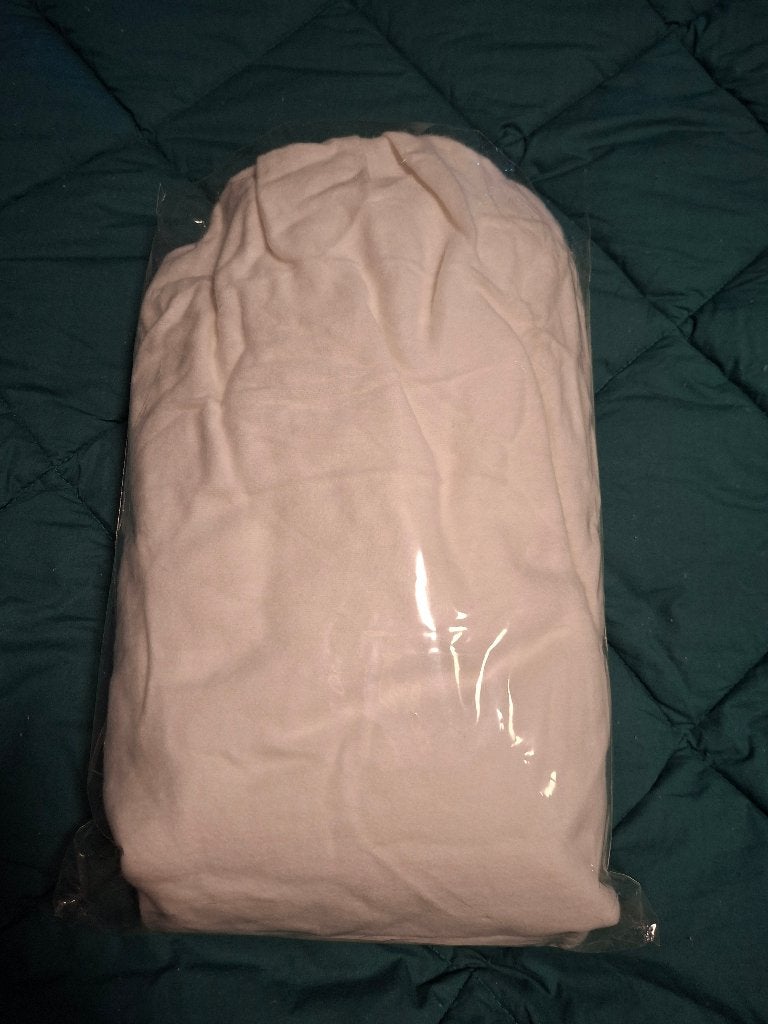 Drap-housse blanc (1 personne) — coton/flanelle, Neuf, Enlèvement ou Envoi, Une personne, Coton
