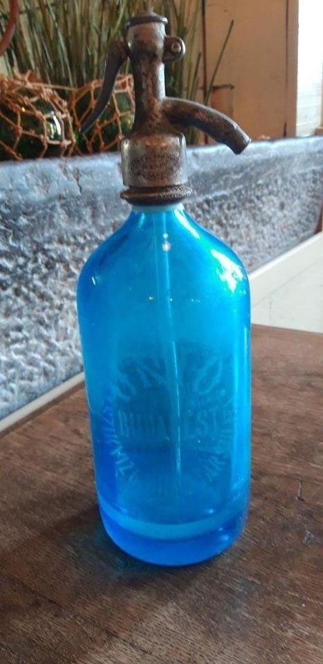 Flacon pulvérisateur bleu clair Sifon Unio Budapest, Enlèvement ou Envoi