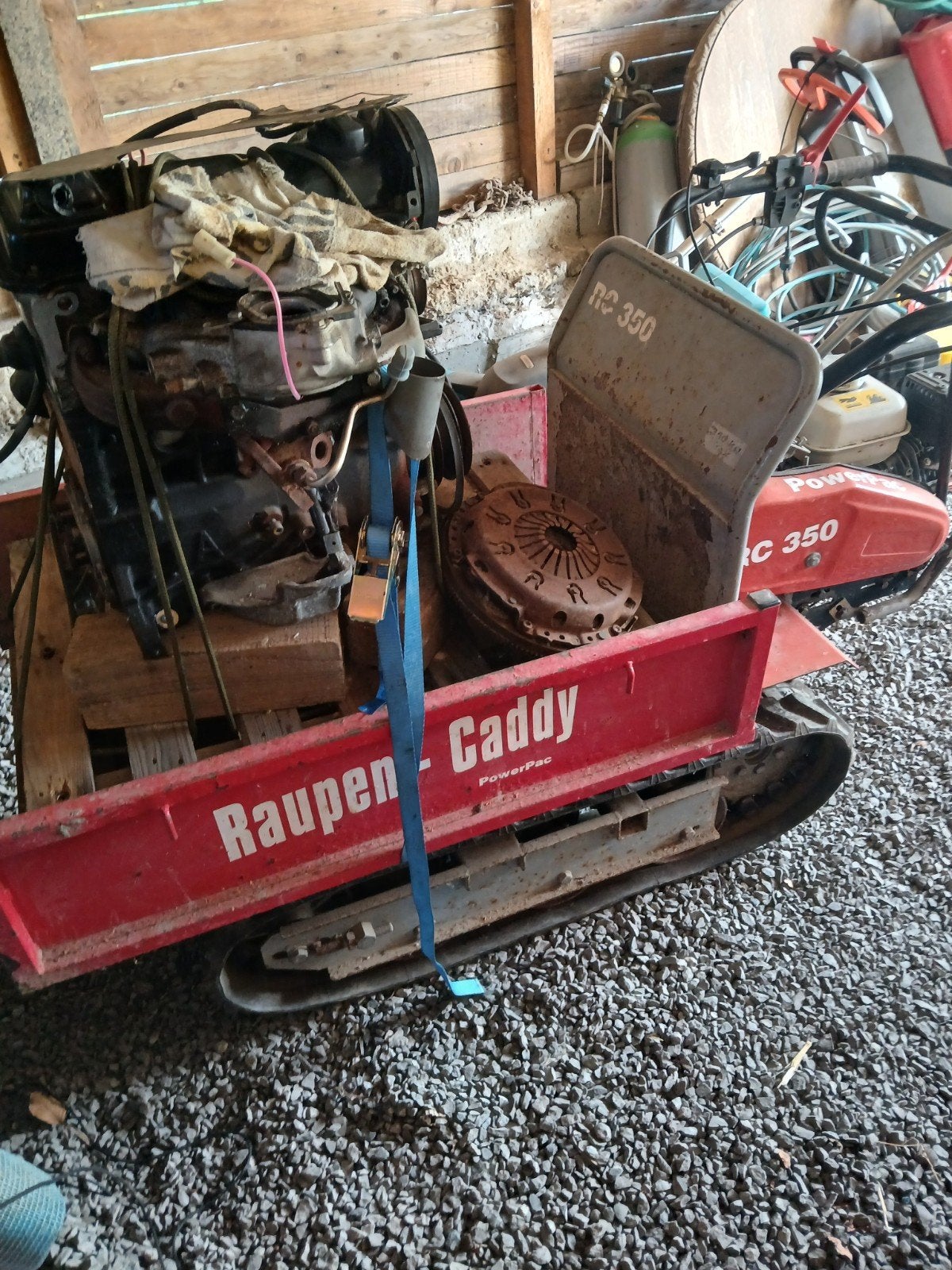 Honda RC 350A Rupsdumper, Ophalen