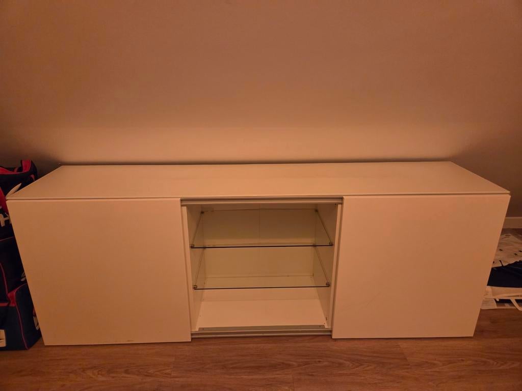 Lage dressoirkast/tv kast wit lak, Huis en Inrichting, Ophalen