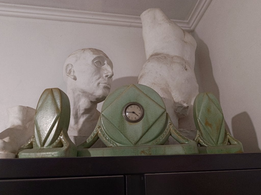 Schouwgarnituur Art Deco, Enlèvement