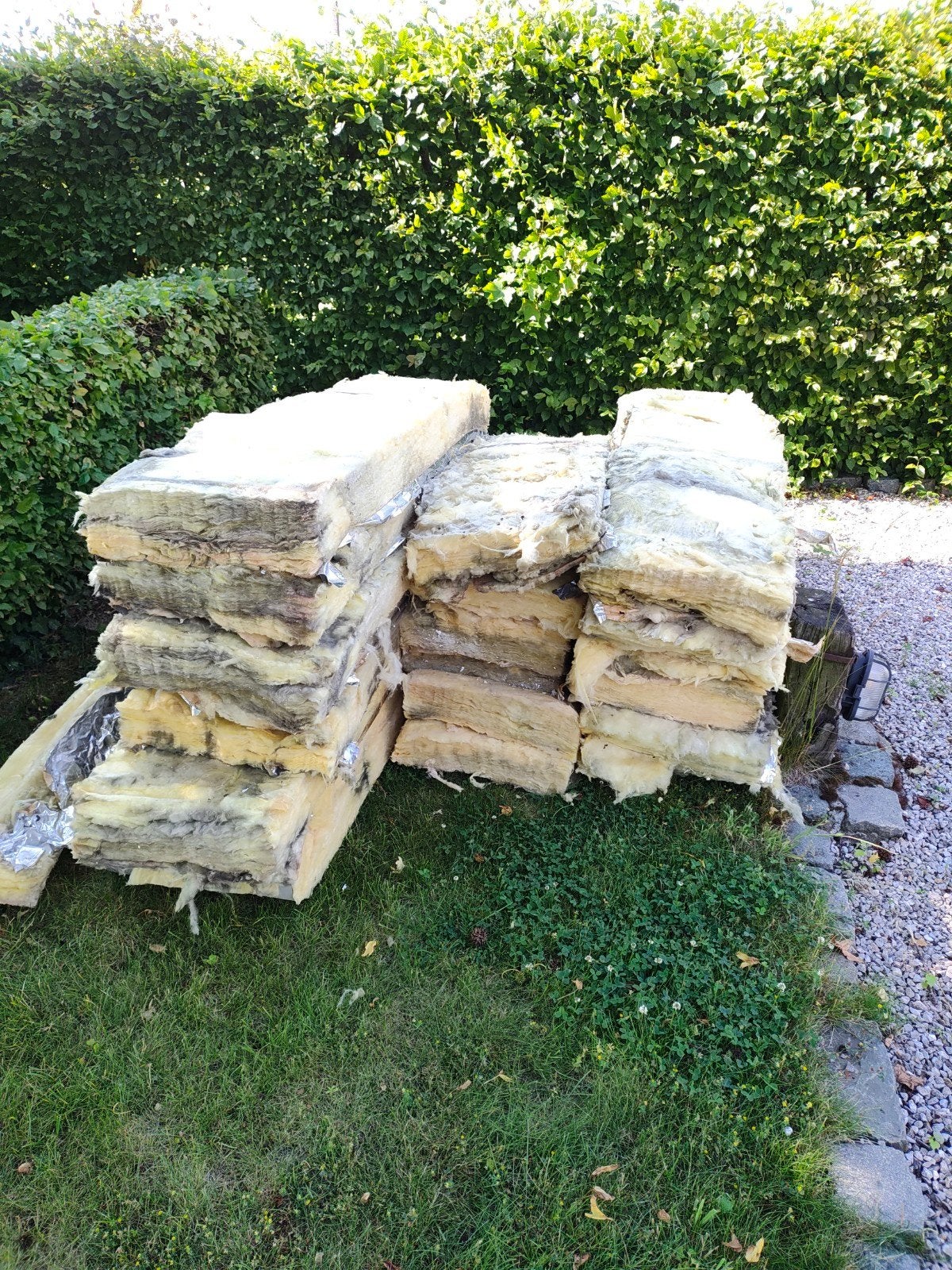 Gratis minerale wol 12cm, Ophalen
