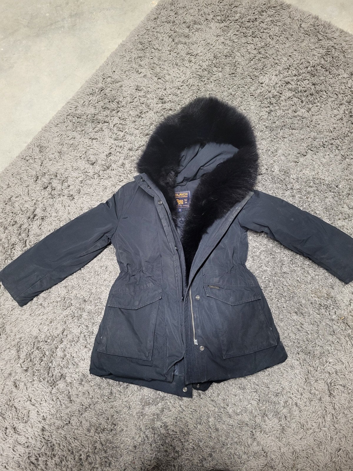 Winterjas woolrich, Enlèvement