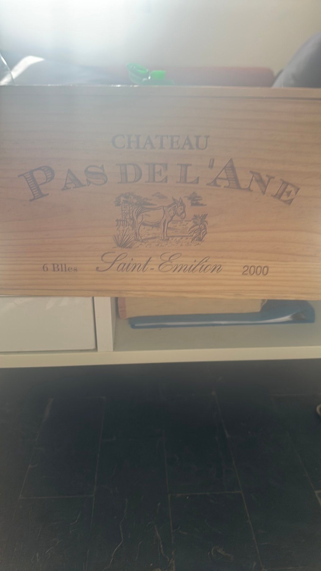 Caisse de 6 pas de l’âne Saint-Émilion, Grand cru, 2000, Enlèvement ou Envoi, Comme neuf