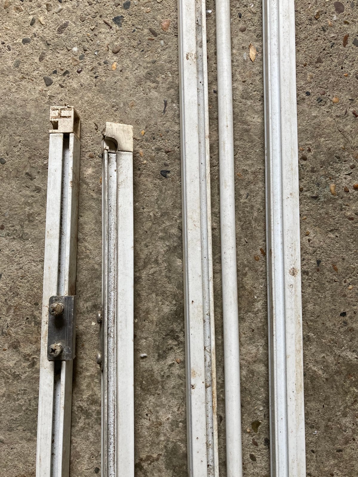 Profielen vliegenraam, Doe-het-zelf en Bouw, Deuren en Vliegenramen, Gebruikt, Overige typen, 200 tot 215 cm, 80 tot 100 cm, Metaal