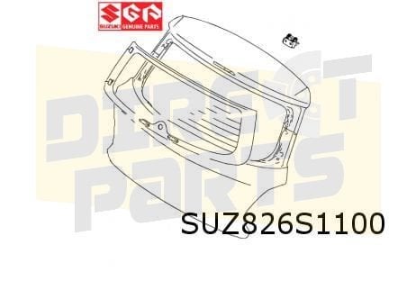 Suzuki Swift achterklep (te spuiten) (3/17-) Origineel! 6910, Neuf, Arrière, -, Haillon arrière