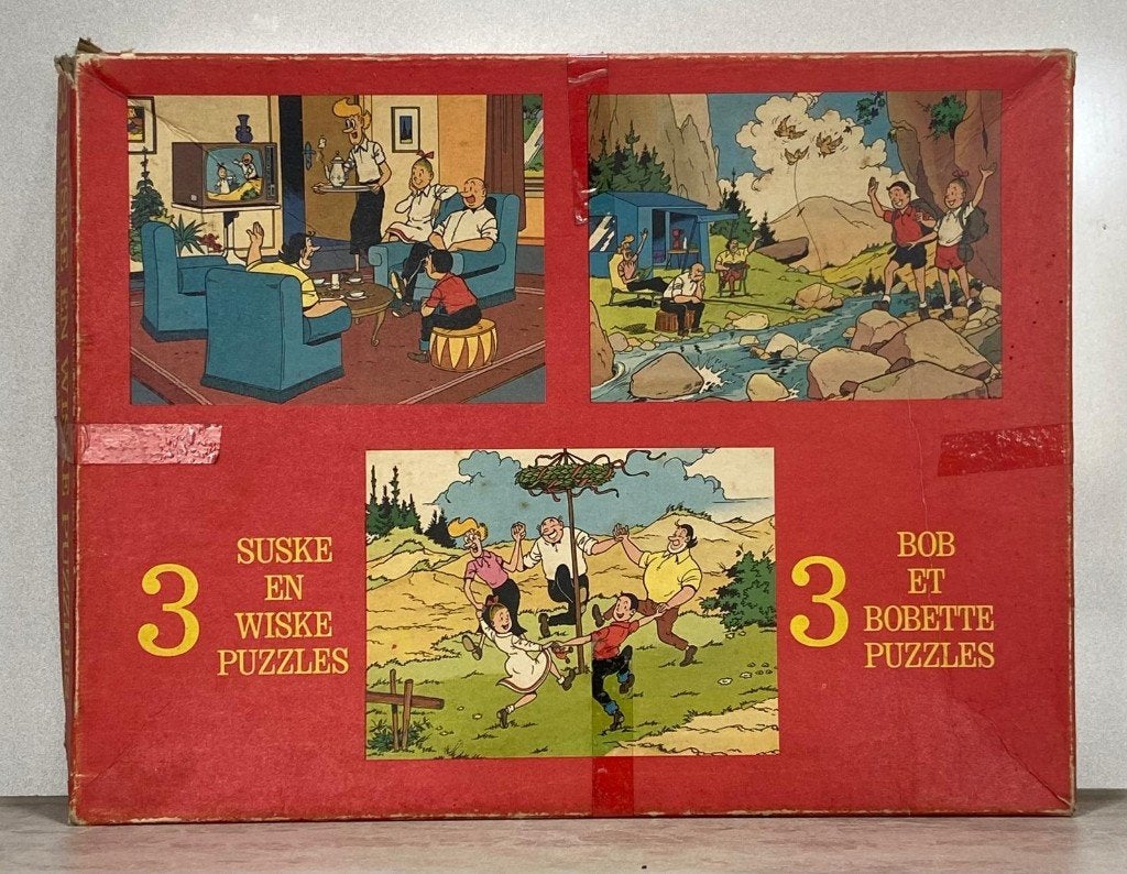 Suske en Wiske 3-in-1 Puzzel (Scriptoria, 1977) – COMPLEET, Collections, Enlèvement, Bob et Bobette, Utilisé