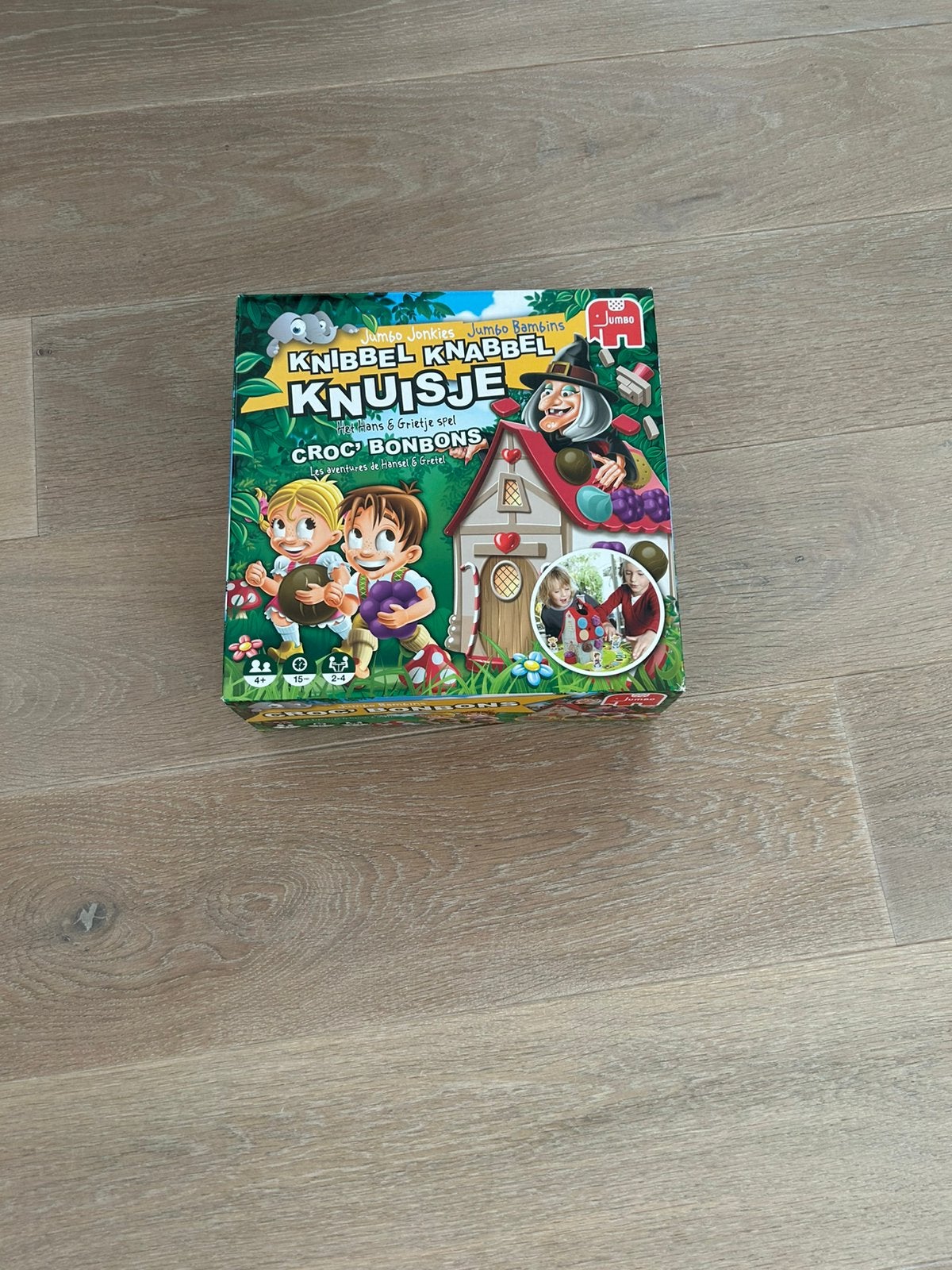 Knibbel knabbel knuisje, gezelschapsspel., Ophalen, Zo goed als nieuw