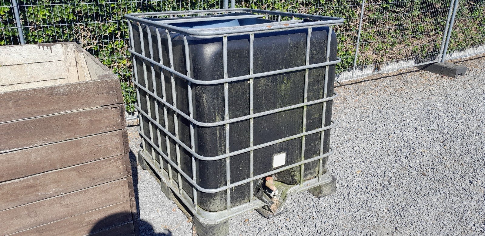 conteneurs IBC noirs 1000 litres, ?, Enlèvement, Utilisé, ?