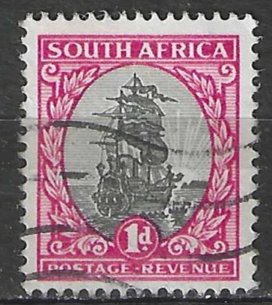 Zuid-Afrika 1926 - Yvert 17 - Schip Drommedaris (ST), Verzenden, Zuid-Afrika, Gestempeld