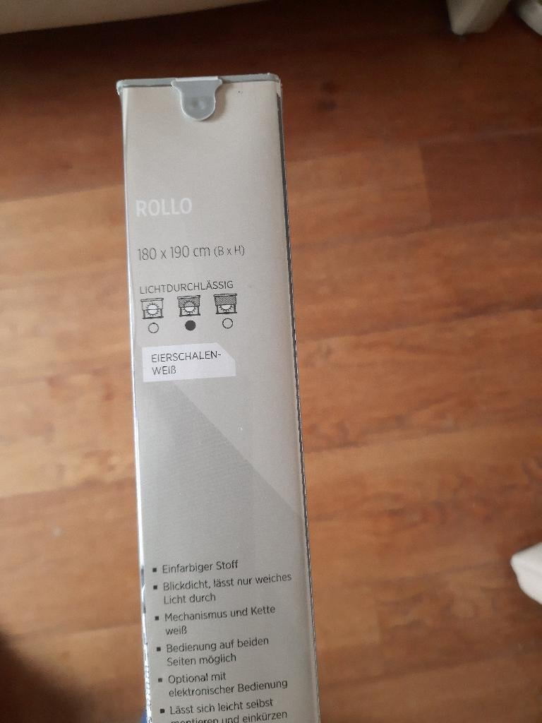 rolgordijn wit, 180cm op 190cm, Ophalen, Wit, 150 tot 200 cm, Nieuw
