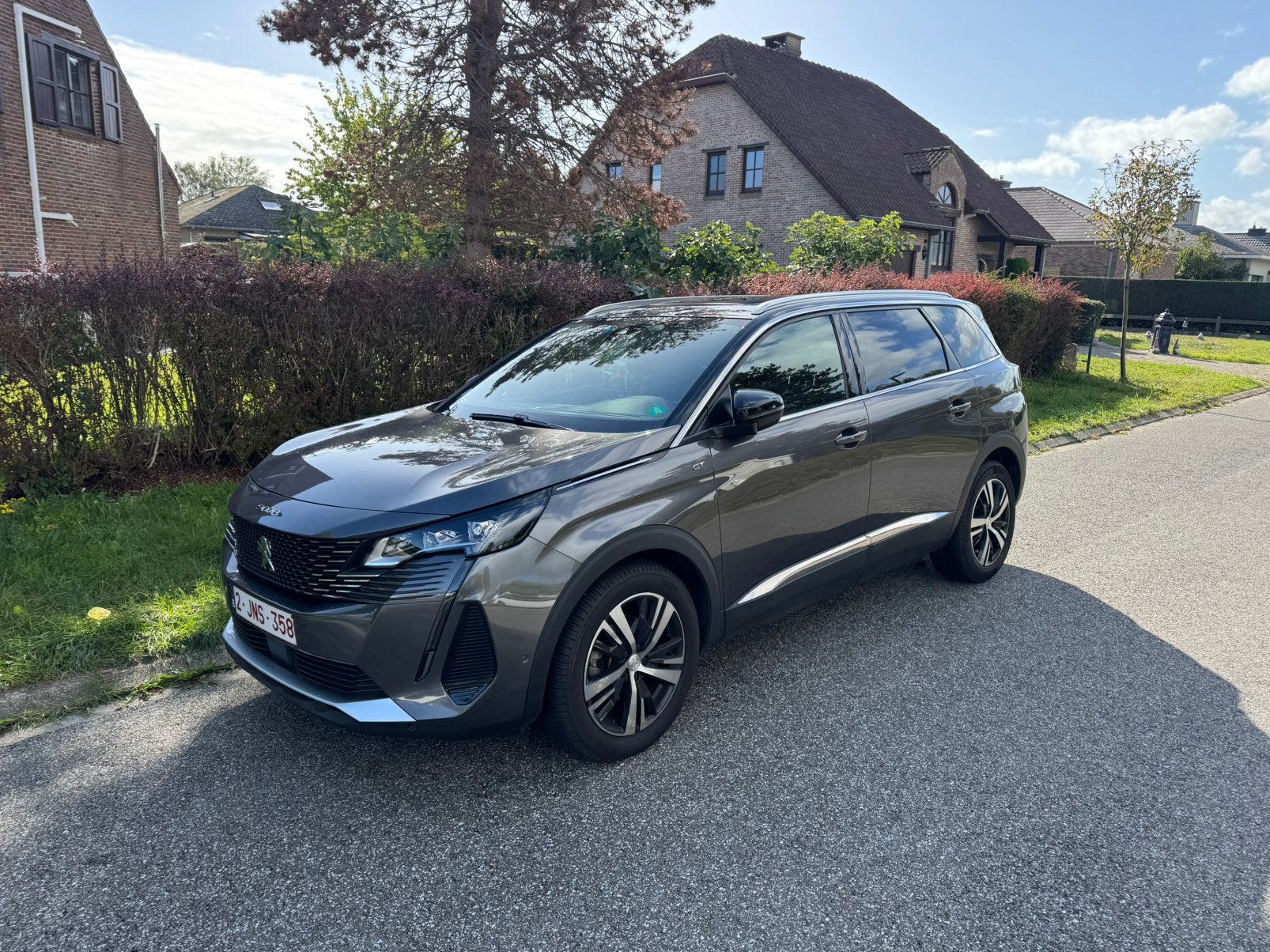 Peugeot 5008 Gt 7 places automatique panoramique 72000km, Auto's, Automaat, Diesel, Grijs, Particulier